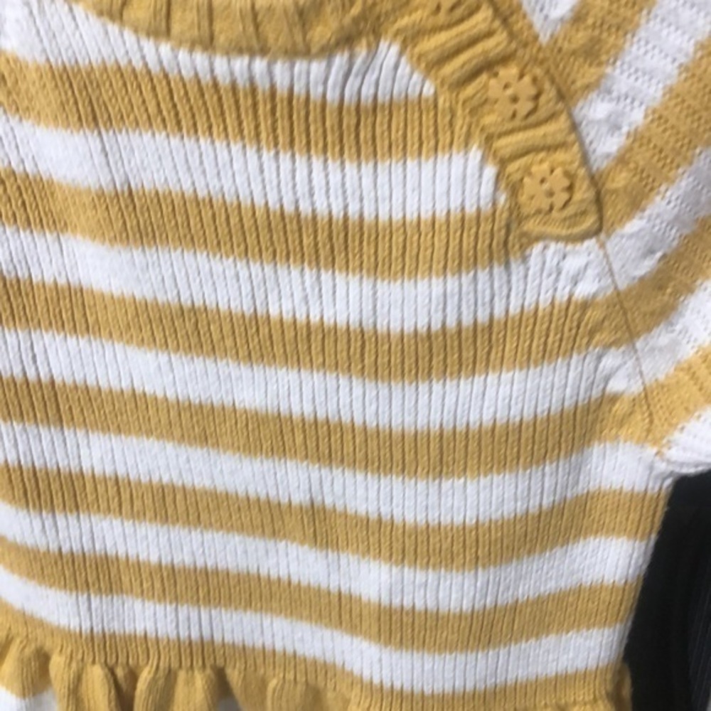 Cynthia Rowley size 5t yellow and white striped dress R6 - Picture 3 of 5